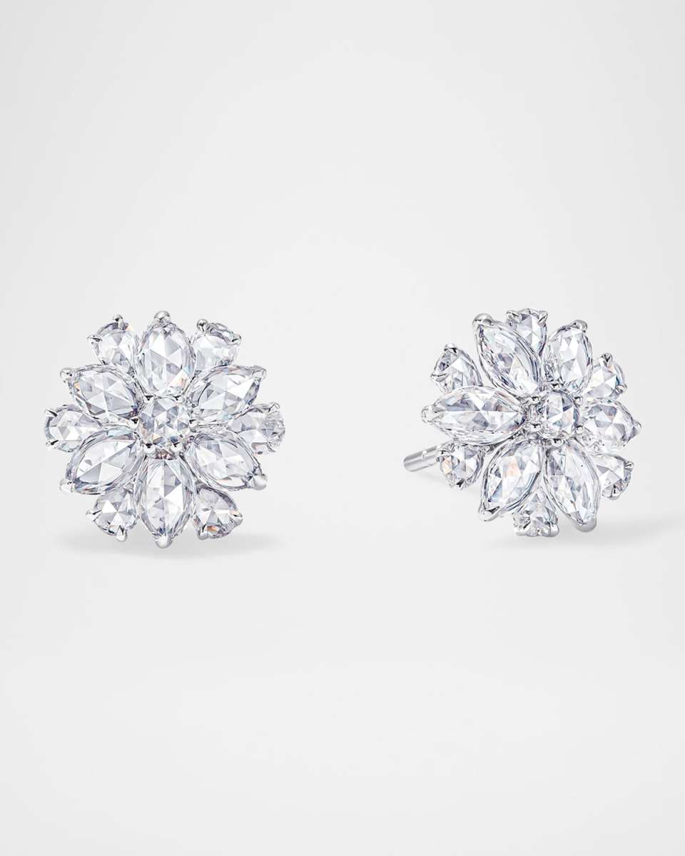 Eclat 18K White Gold Diamond Stud Earrings